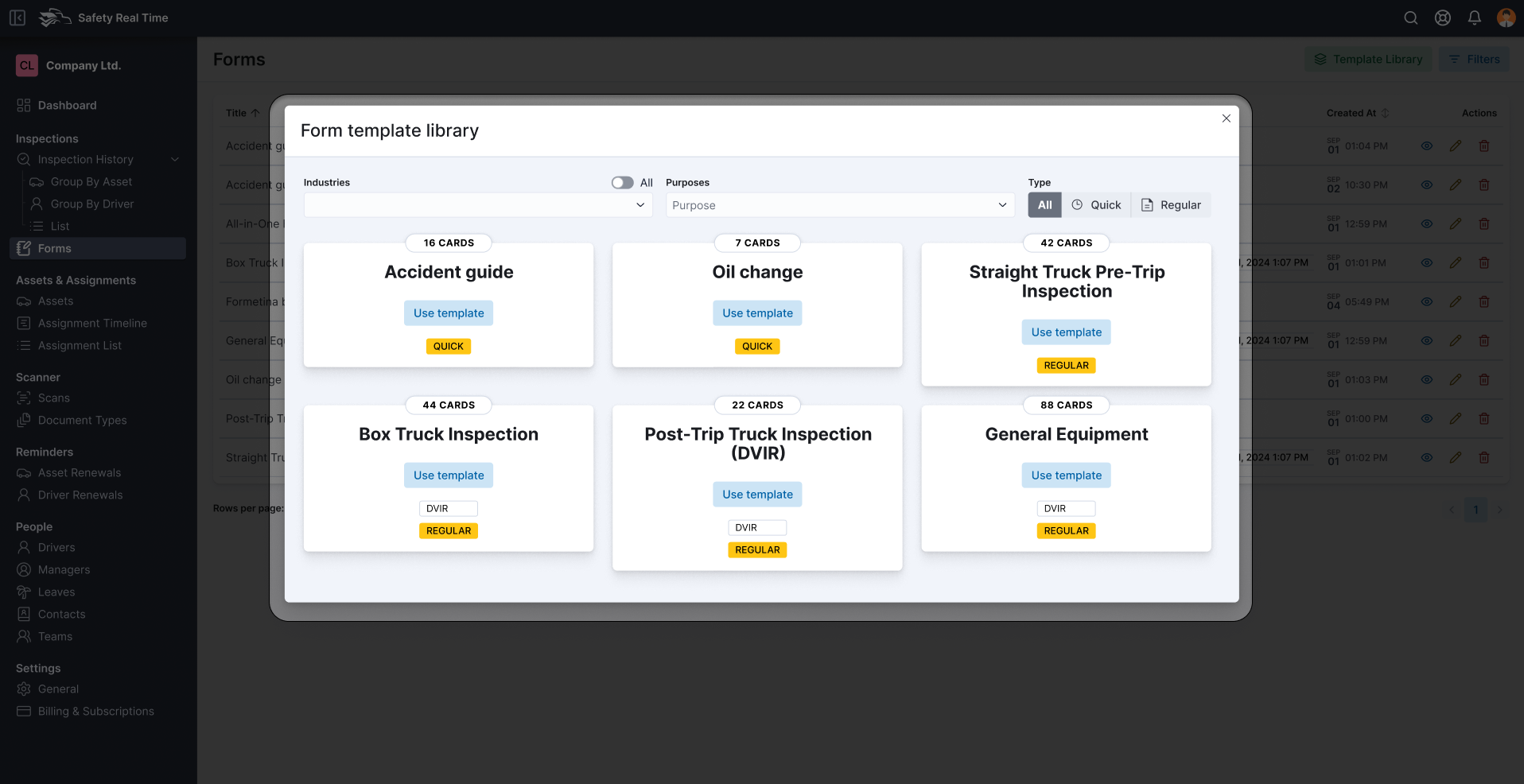 Using the Template Library