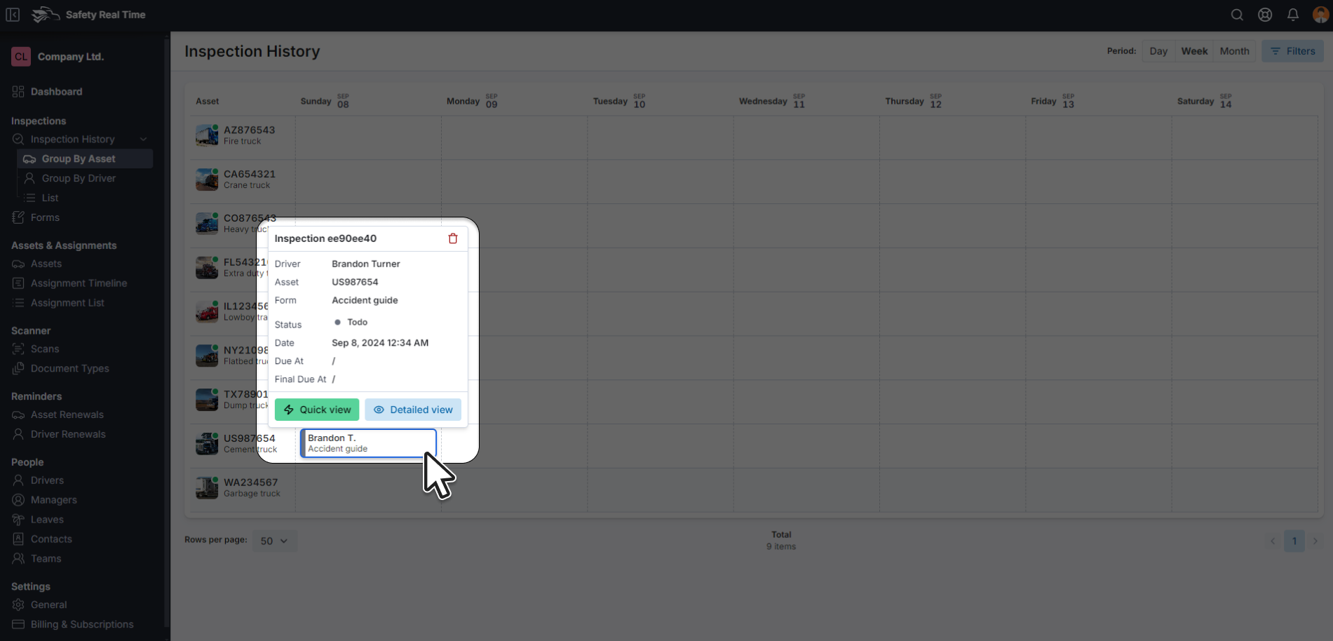 Reviewing an Inspection