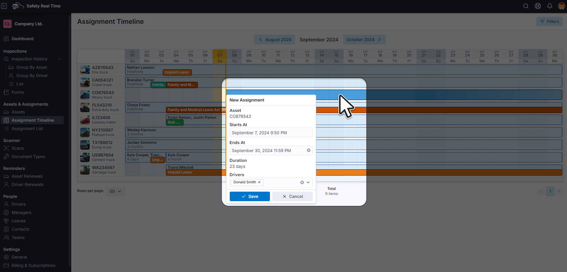 Creating a New Assignment
